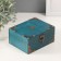 Casket chest "Adriana" Blue 15x12x7 cm