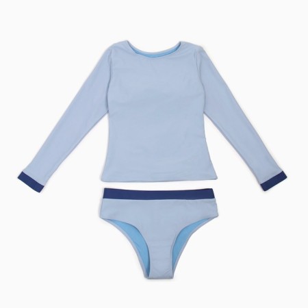 Swimsuit female separate minku color blue, size 46-2