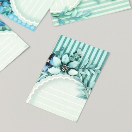 Cardboard "Flowers 09" set 10 pcs (5 types) 4x6 cm-2