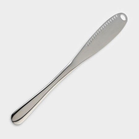 Stainless steel oil knife, length 22 cm, silver color-4