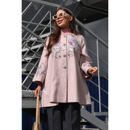 Female coat, size 48, pink color-5