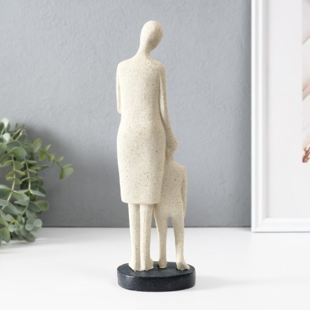 Polystone souvenir "She is always near" White 7.5x8.5x28 cm-3