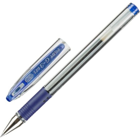 Gel pen Pilot G3, node 0.38 mm, blueberry blue, comfortable holder, ultral-ton letter-1