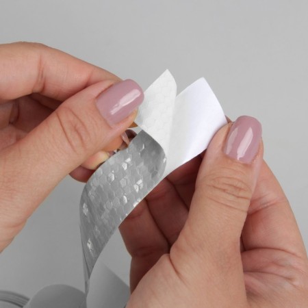 Reflective tape-tape, 2.5 cm, 1 ± 0.1 m, white color-3