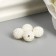 Beads for creativity plastic "ribbed" pearl set d = 1 cm 20 g