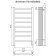 Terminus heated towel rail "Vatican" P8, 400x850 mm, right, chrome