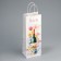 Gift package for a bottle, packaging, "great mood", white craft, 13 x 36 x 10