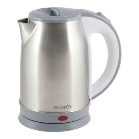 Electric kettle Energy E-202, metal, 1.8 l, 1500 watts, silver-gray
