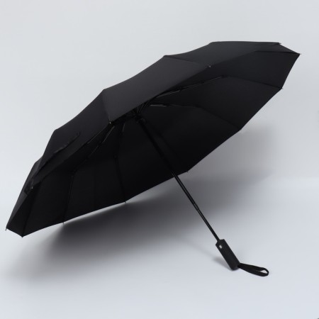 Automatic umbrella "Lanford", 3 additions, 12 spokes, r = 53 cm, dark blue color-5