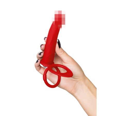 Double penetration Penet Black & Red toyfa, 19 cm, silicone, red-5