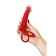 Double penetration Penet Black & Red toyfa, 19 cm, silicone, red