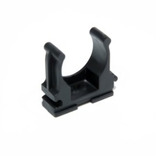 Clips for pipes 25 mm, black color, 250 pcs.