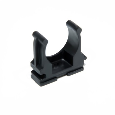 Clips for pipes 25 mm, black color, 250 pcs.