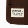 Kitchen kitchen kit, color. Brown, mittens of 18x29 cm, 19x19 cm