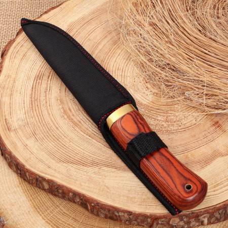 Hunting knife "Alvar" 24.5cm, blade 130mm/3mm, brown-4