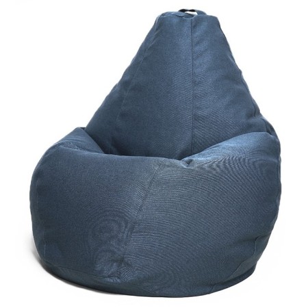 The hand-bag “pear” is positive, size XL, diameter 95 cm, height 125 cm, horn, blue color