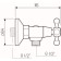 Shower mixer "RMS" SL71-003, two-wound, shower set, zinc, chrome
