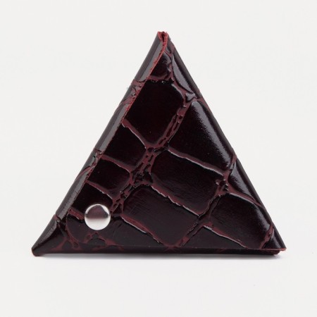Case for coins/headphones on the button, burgundy color-1