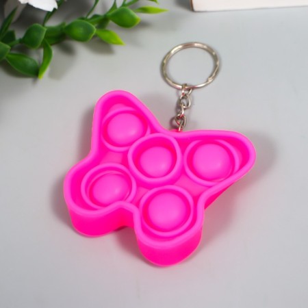 Trick Rubber Antistress (endless pimpa) "Butterfly" mix 5x5.2x1.3 cm-2