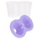 A glass-nonsense double 300 ml, Provence Calligrata, pastel mix