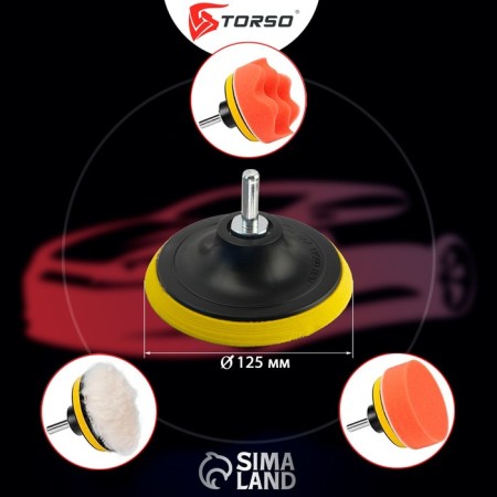 Circle for polishing Torso, 125 mm, set of 5 items-1