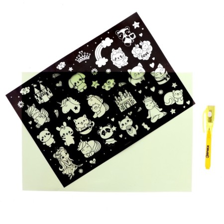 Set for creativity "Light drawings" on a magnetic basis, for girls-1