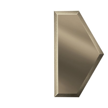 Mirror bronze tile "Fifth" with a fatcet 10 mm, 100x173 mm