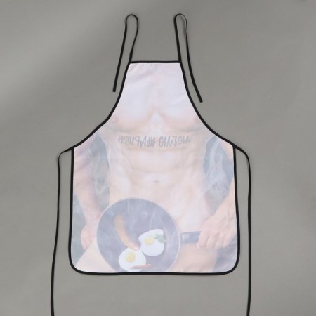 Kitchen apron "I love to fry", full -color-5