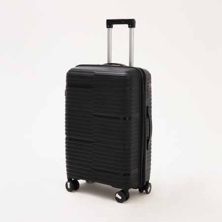 Middle suitcase 24 ", lightning department, code castle, 4 wheels, black color