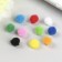 Pompons for creativity, 10 colors, 8 mm, (set 60 pcs)
