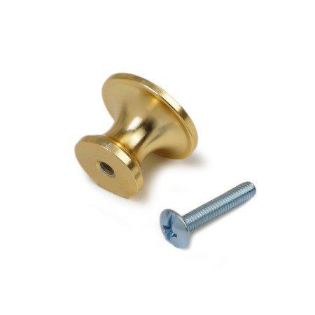 Handle button Cappio RK148, D = 24 mm, satin gold color-5