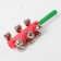 A rattle with bells and a handle, the color of mix