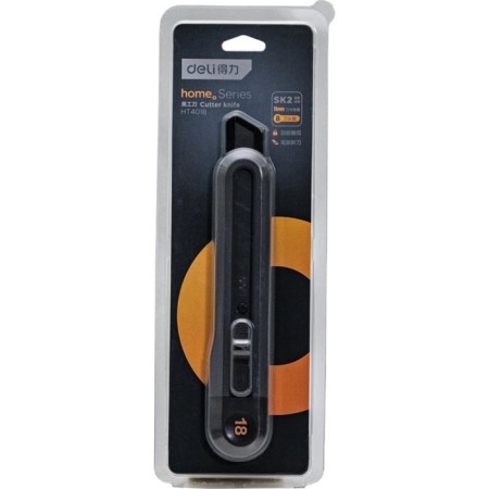 Technical knife Deli HT4018 104616, Softtach, Black, 18 mm-6