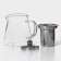 Glass teapot with metal sieve Magistro "Darcy", 300 ml