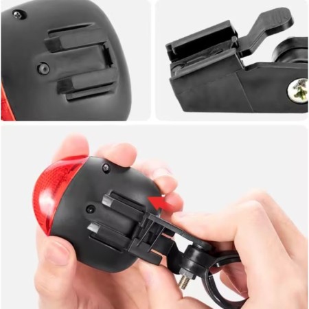 The bicycle rear battery, waterproof bicycle, 2 diodes, 3 modes-5