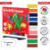 Plasticine 10 colors, 180 g, Erichkrause "Jolly Friends", with a glass, in cardboard packaging