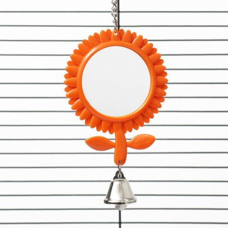 Bird toy "Sunflower", 8 x 15.5 cm, yellow mix/orange-1