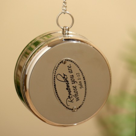 Table clock 32x22 cm, (diameter of 8 cm hours), brass-8