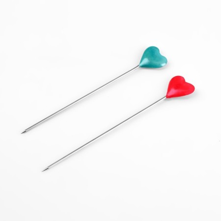 Civaling pins "Heart", 55 mm, 30 pcs, color mix-3
