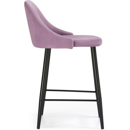 Harmar jama metal/velor, black/pink 46x53x90 cm-2