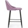 Harmar jama metal/velor, black/pink 46x53x90 cm