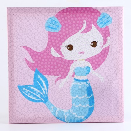Application with pompom "Mermaid" Size - 30 × 30 cm, glue 30 ml-1