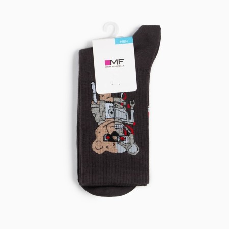 Male socks, graphite color, size 27-29 (42-44)-3