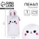 Penal School Soft "Bunny", 21 × 13 cm, plush, white color