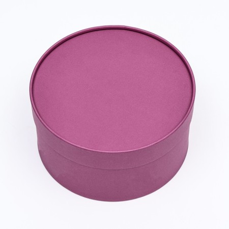 Gift box "Frilly" plum, plastered without a window, 21 x 11 cm-1