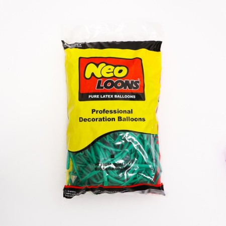 Ball for Twisting latex 150 ", standard, set 10 pcs., Green color-1