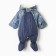 Demicine-zone overalls for a boy, color graphite/print, height 74-80 cm