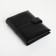 Male purse on the button, department for auto documents, black color