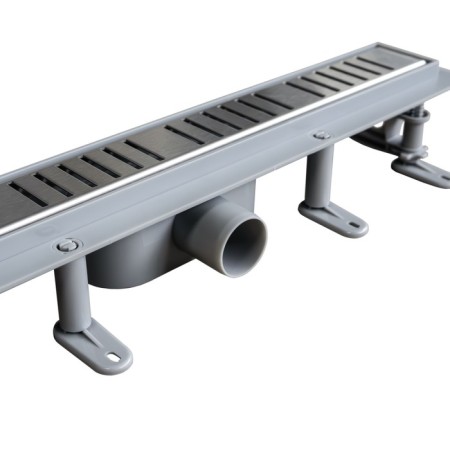 Comforty CF6AD60 drainage groove, plastic, 600mm with a grille, chrome matte-1