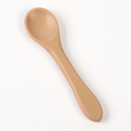 Children's spoon for feeding M&B (silicone), beige-5